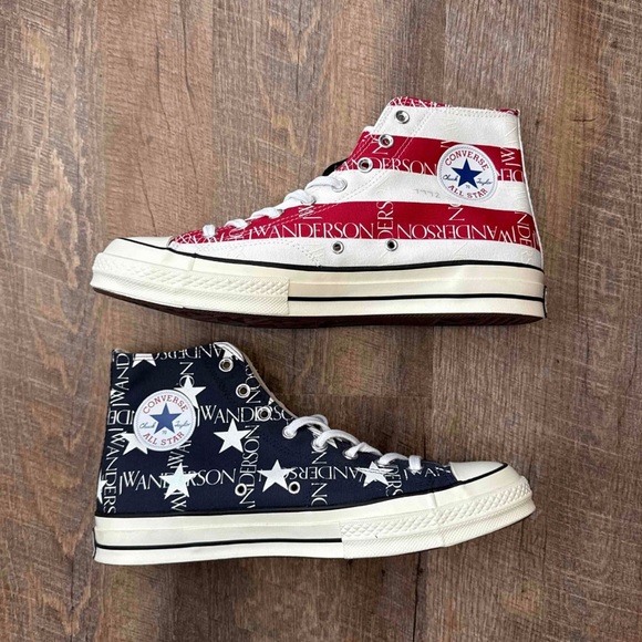 Converse J.W. Anderson x Chuck 70 Hi High Americana USA Red White Blue - Picture 4 of 13